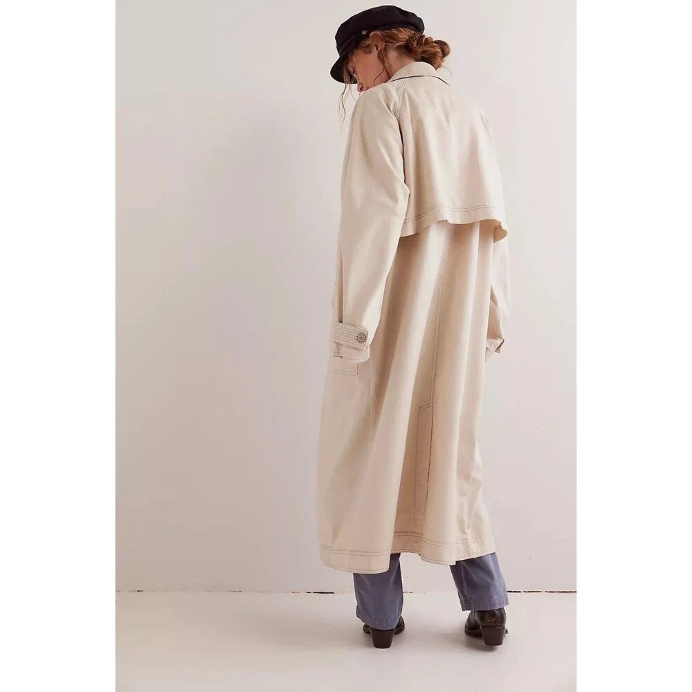 Free People We The Free Perry Military Coat Jacket Top Cotton Cozy XS New 278492